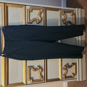 Napa Studio Petites Dark Green Ankle Cut Pants Trousers
